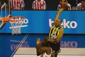 天赋羡煞旁人！湖人旧将塔克在欧洲联赛上演惊天残暴隔扣💥